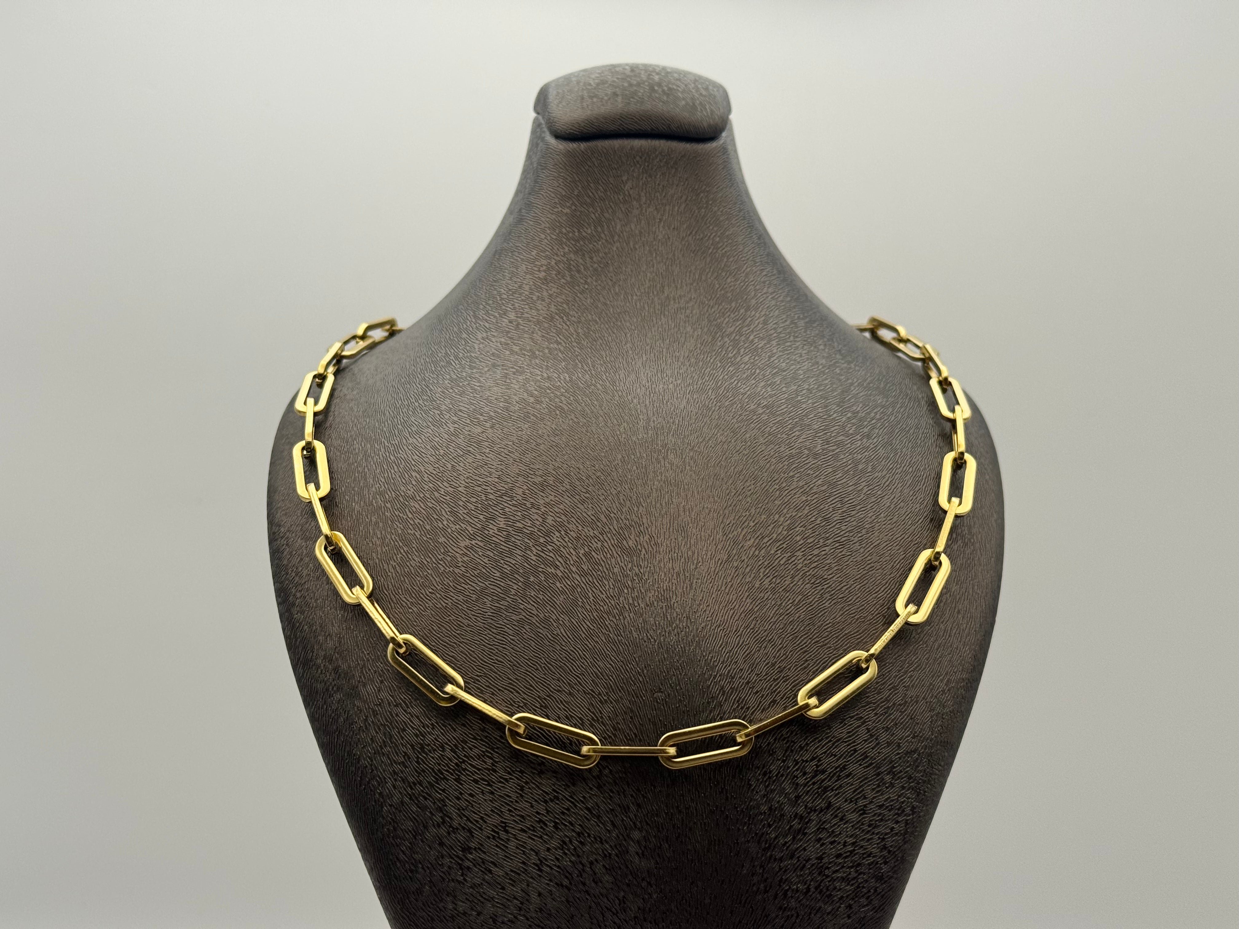 Paperclip chain gold