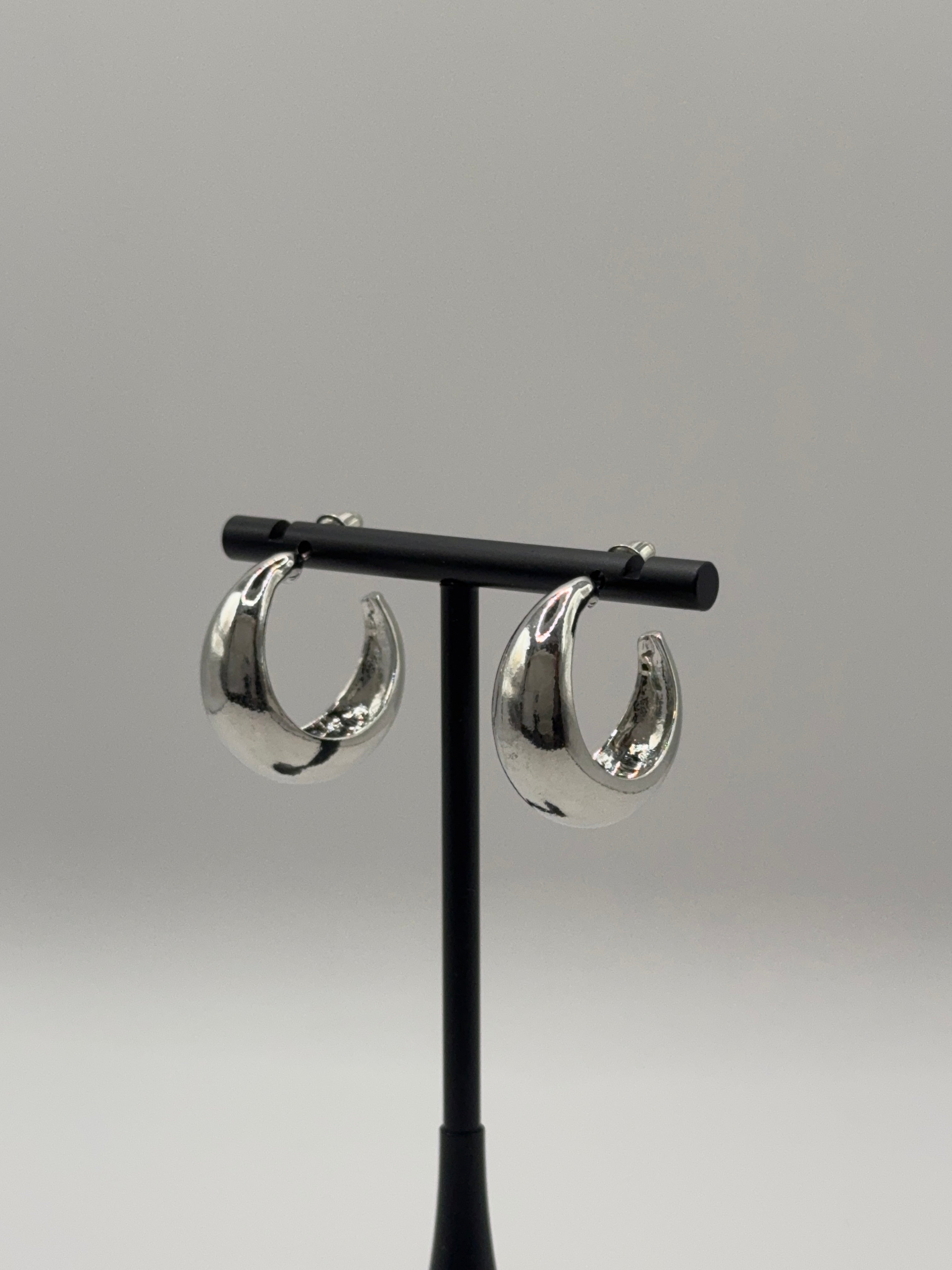 The Lunar Hoops Zilver