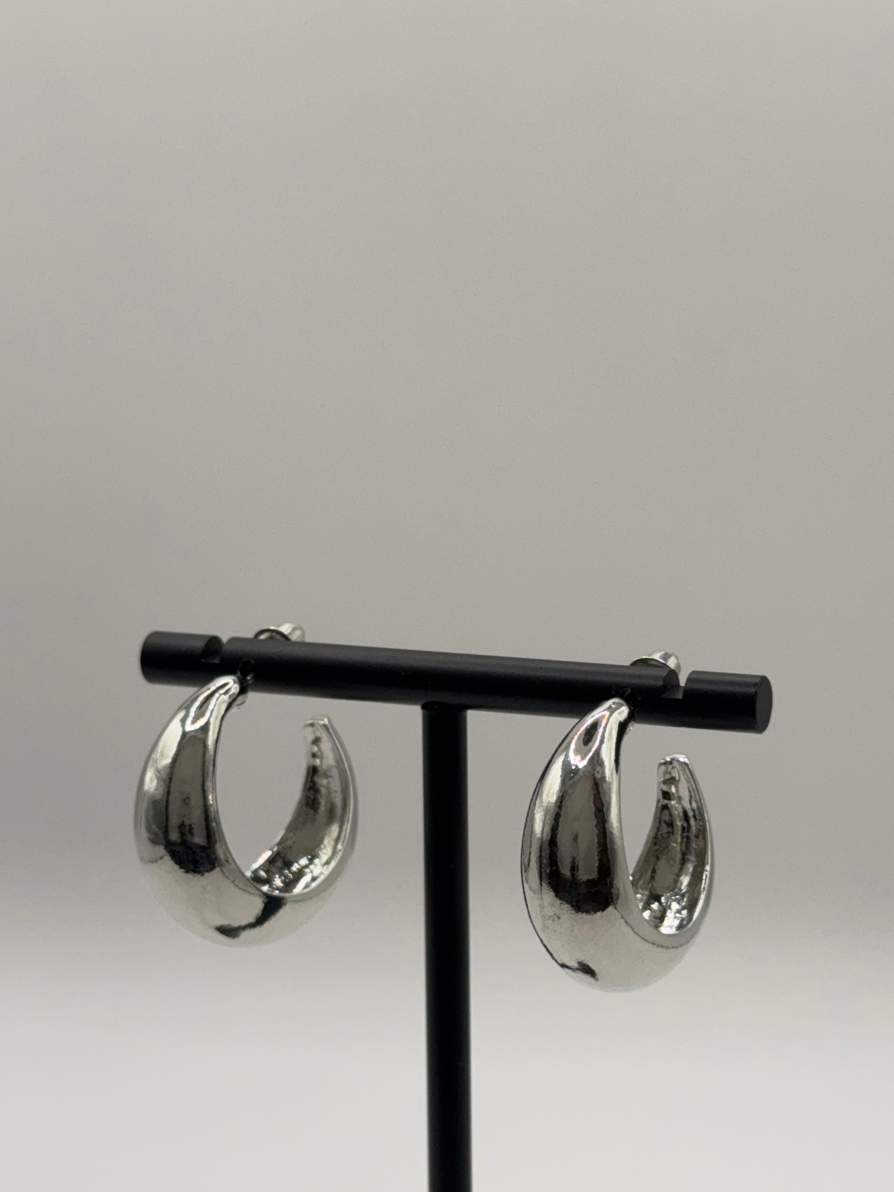 The Lunar Hoops Zilver