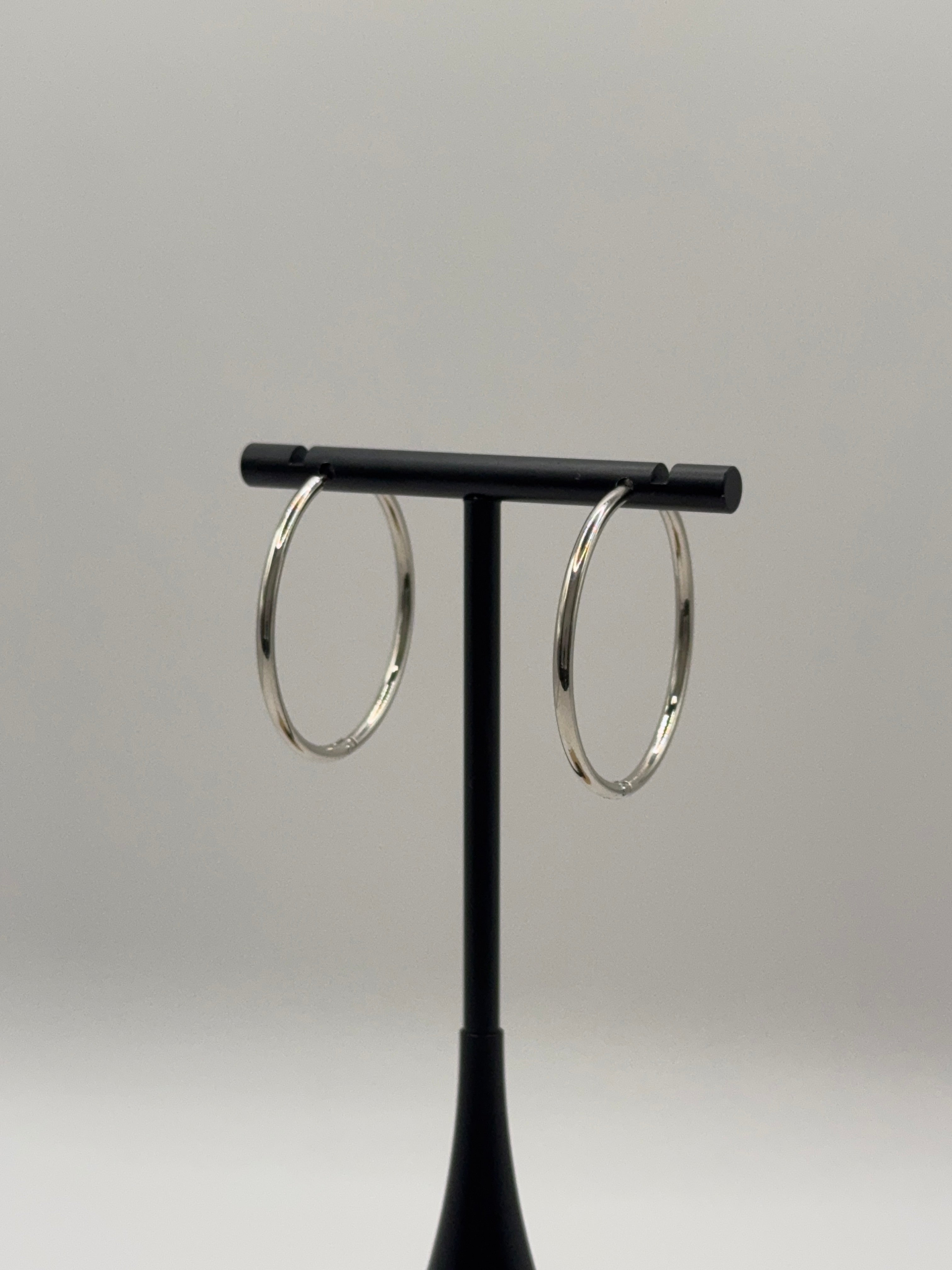 Pure Zilver Hoops